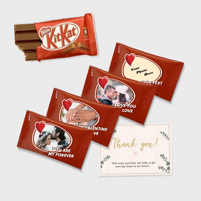 Valentine's Personalized KitKat (Pack of 4)